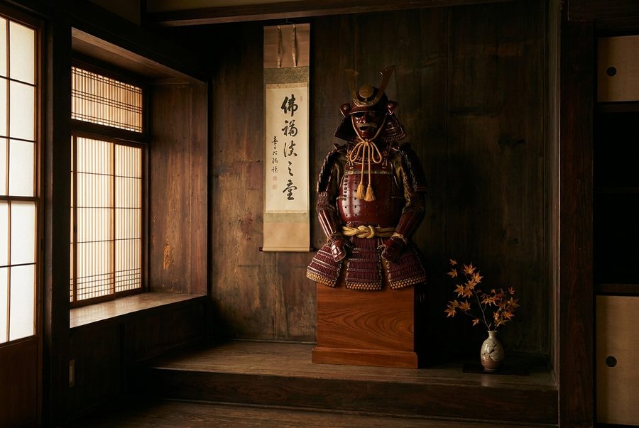 朱塗りの甲冑